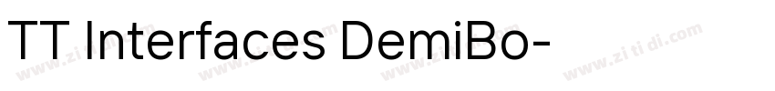 TT Interfaces DemiBo字体转换